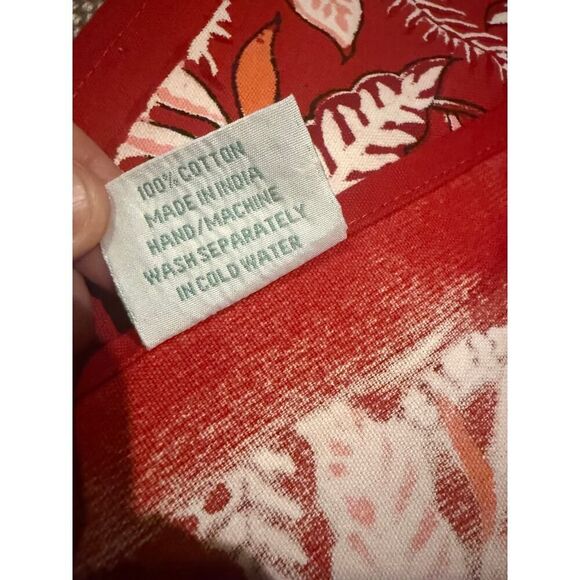 NWOT Julia Amory Rouge Chintz Cotton Placemats Set of 8 – Floral Table Linens - Picture 5 of 5